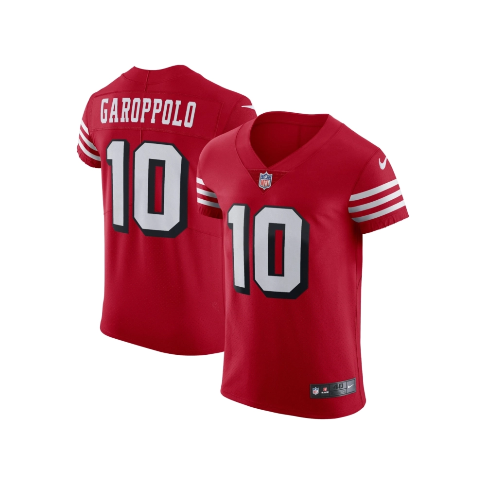Mens San Francisco 49ers Jimmy Garoppolo Scarlet Alternate Vapor Elite Jersey