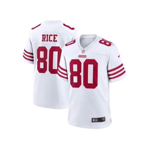 Mens San Francisco 49ers Jerry Rice White Retired Player Game Jersey