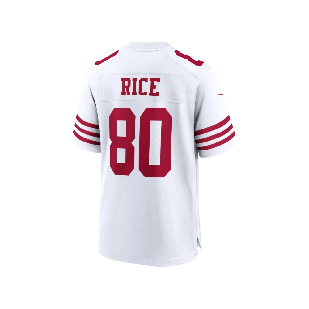 Mens San Francisco 49ers Jerry Rice White Retired Player Game Jersey