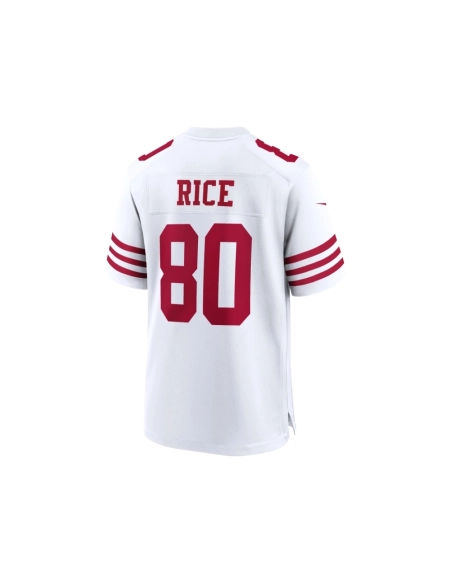 Mens San Francisco 49ers Jerry Rice White Retired Player Game Jersey