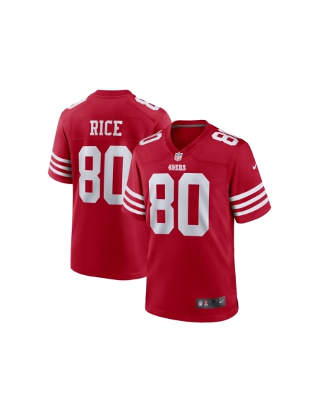 Mens San Francisco 49ers Jerry Rice Scarlet Retired Team Player Game Jersey
