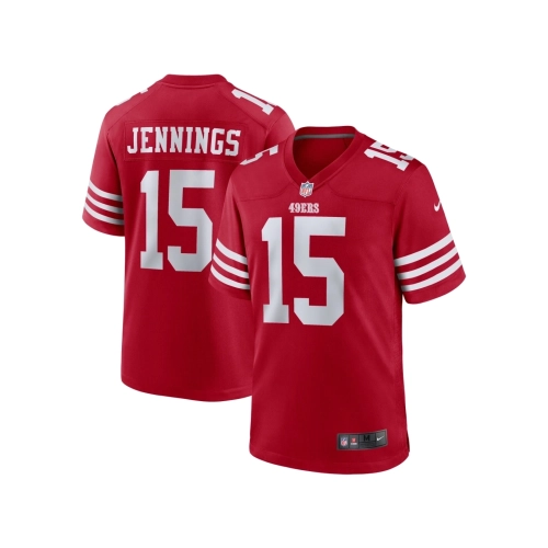 Mens San Francisco 49ers Jauan Jennings Scarlet Game Jersey