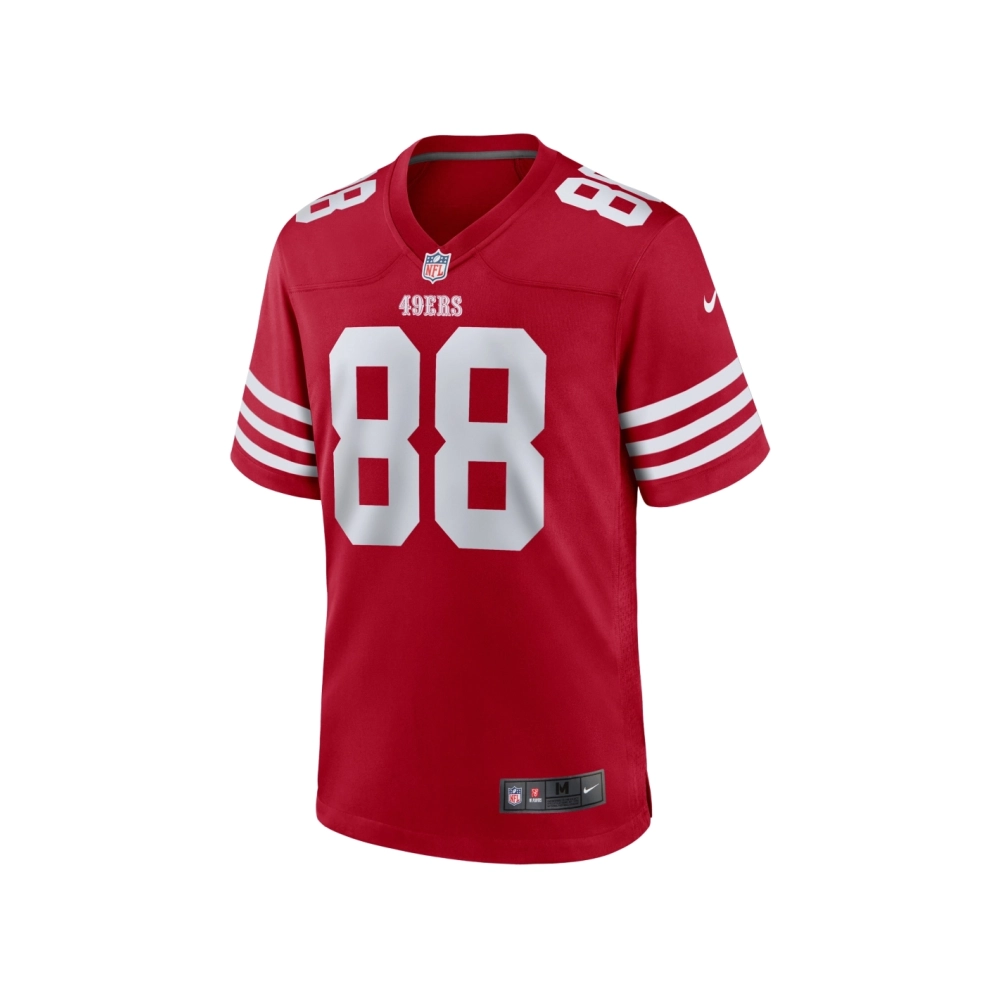 Mens San Francisco 49ers Jake Tonges Scarlet Team Game Jersey