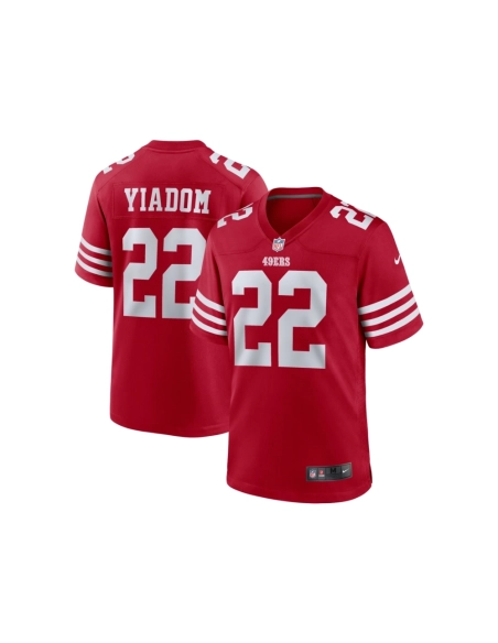 Mens San Francisco 49ers Isaac Yiadom Scarlet Team Game Jersey