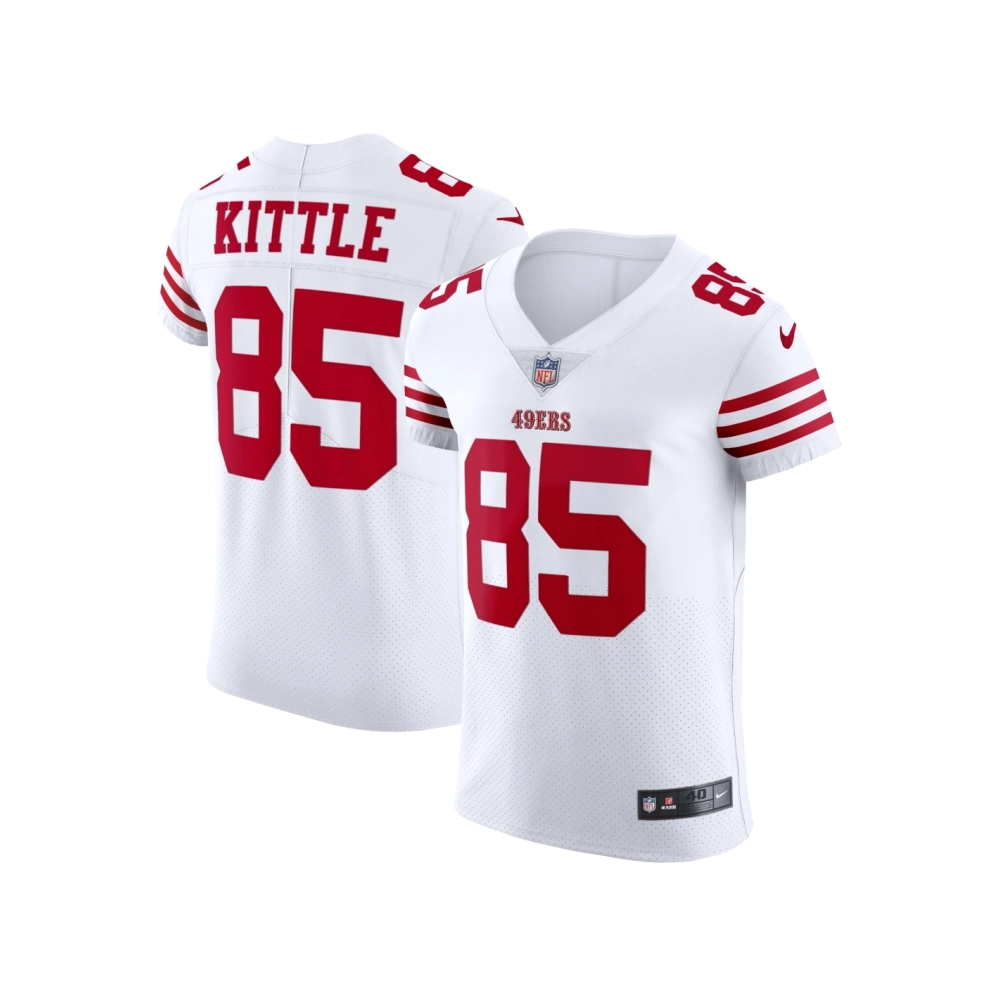 Mens San Francisco 49ers George Kittle White Vapor Elite Jersey