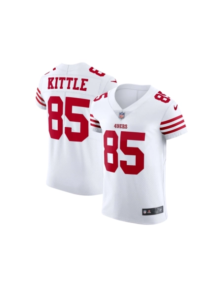 Mens San Francisco 49ers George Kittle White Vapor Elite Jersey