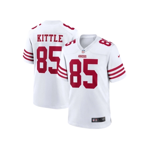 Mens San Francisco 49ers George Kittle White Player Game Jersey