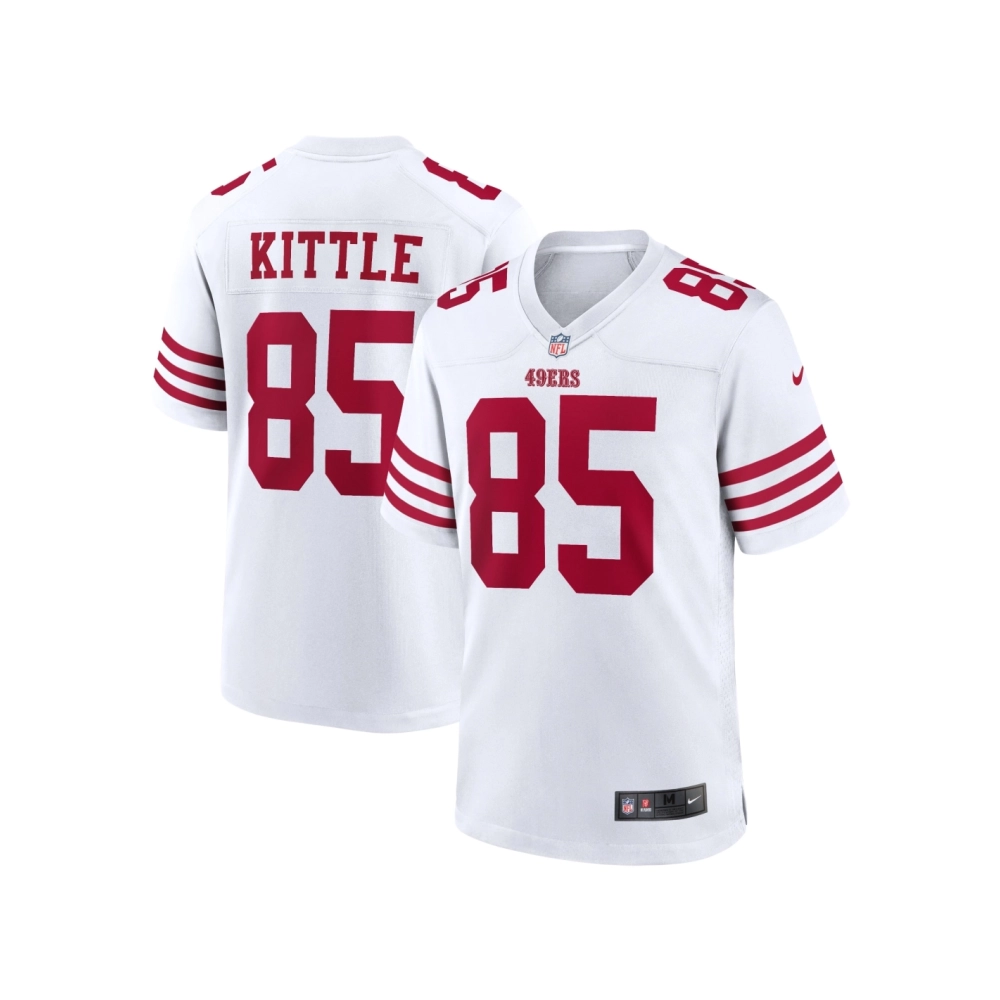 Mens San Francisco 49ers George Kittle White Player Game Jersey