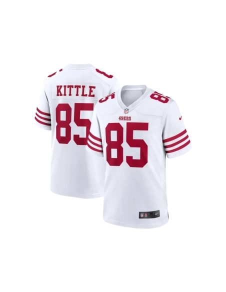 Mens San Francisco 49ers George Kittle White Player Game Jersey