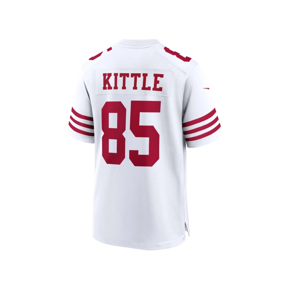 Mens San Francisco 49ers George Kittle White Player Game Jersey