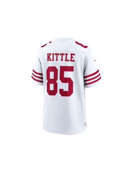 Mens San Francisco 49ers George Kittle White Player Game Jersey