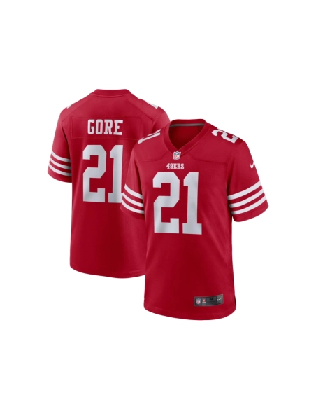 Mens San Francisco 49ers Frank Gore Scarlet Retired Player Game Jersey