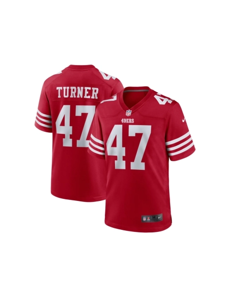 Mens San Francisco 49ers Ezekiel Turner Scarlet Team Game Jersey