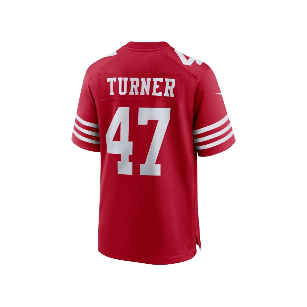 Mens San Francisco 49ers Ezekiel Turner Scarlet Team Game Jersey