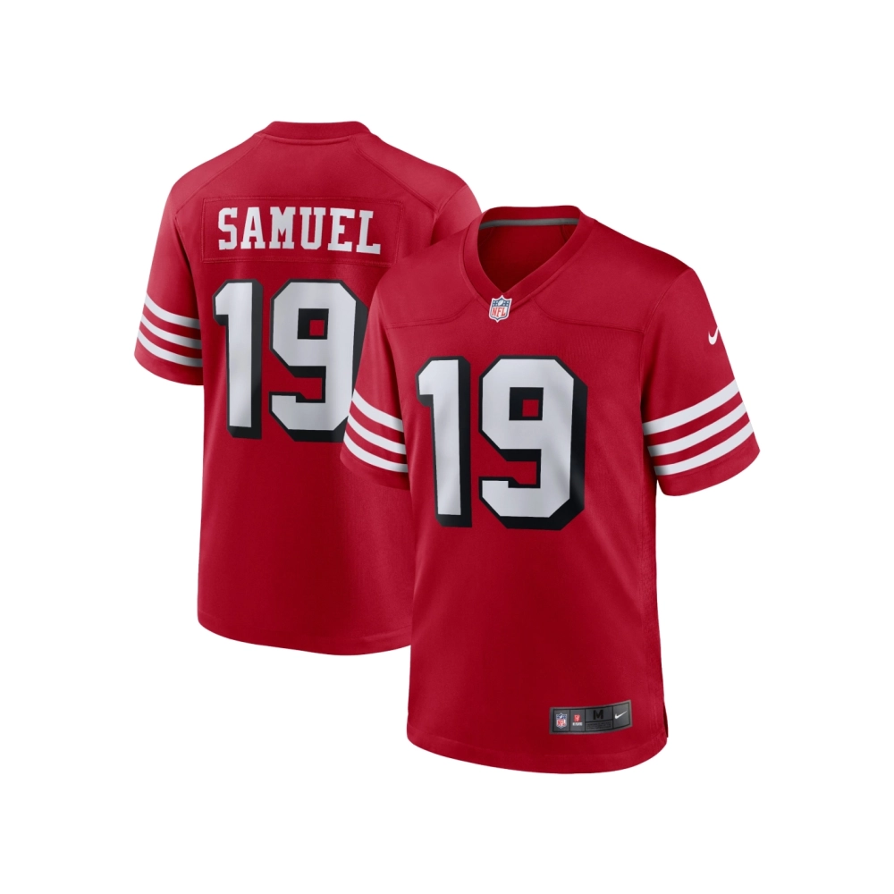 Mens San Francisco 49ers Deebo Samuel Scarlet Alternate Player Game Jersey