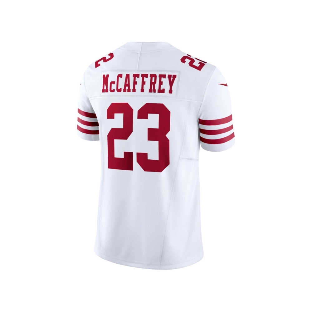 Mens San Francisco 49ers Christian McCaffrey White Vapor F.U.S.E. Limited Jersey