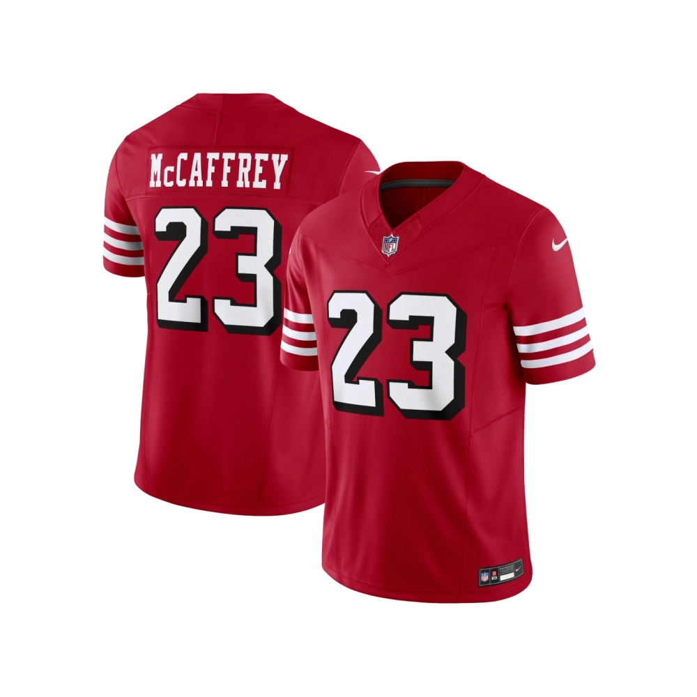 Mens San Francisco 49ers Christian McCaffrey Scarlet Vapor F.U.S.E. Limited Jersey