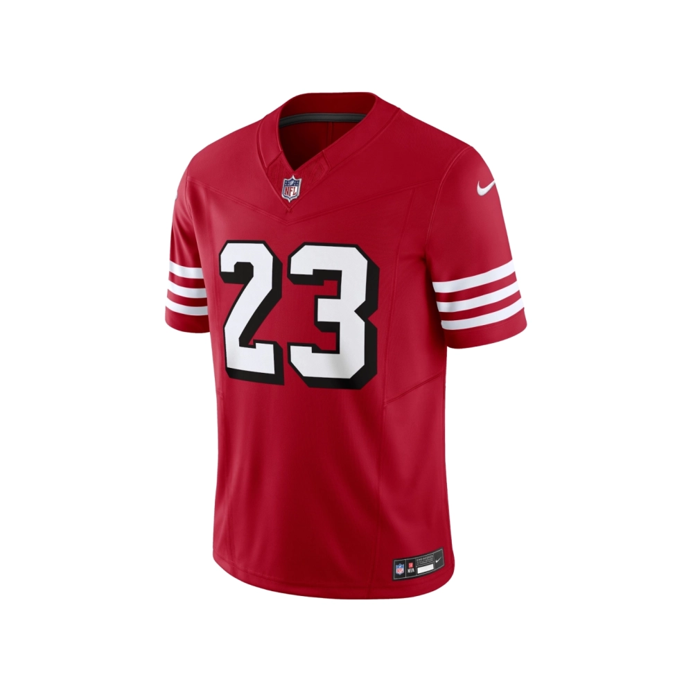 Mens San Francisco 49ers Christian McCaffrey Scarlet Vapor F.U.S.E. Limited Jersey