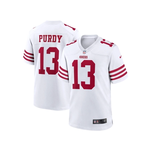 Mens San Francisco 49ers Brock Purdy White Game Player Jersey