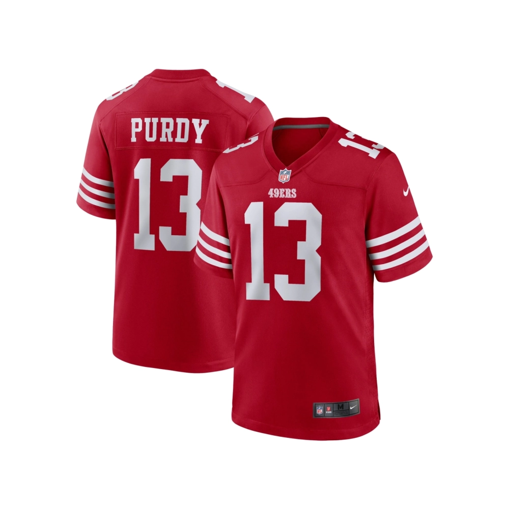 Mens San Francisco 49ers Brock Purdy Scarlet Game Player Jersey