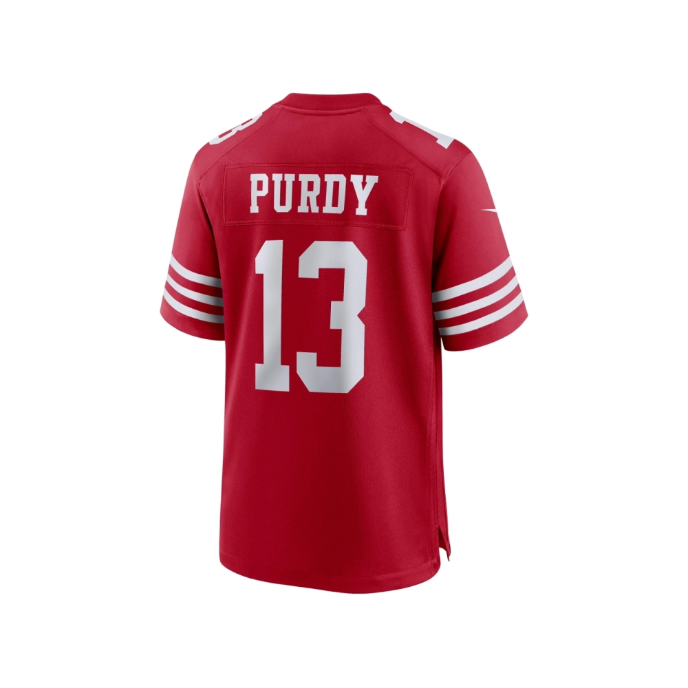 Mens San Francisco 49ers Brock Purdy Scarlet Game Player Jersey