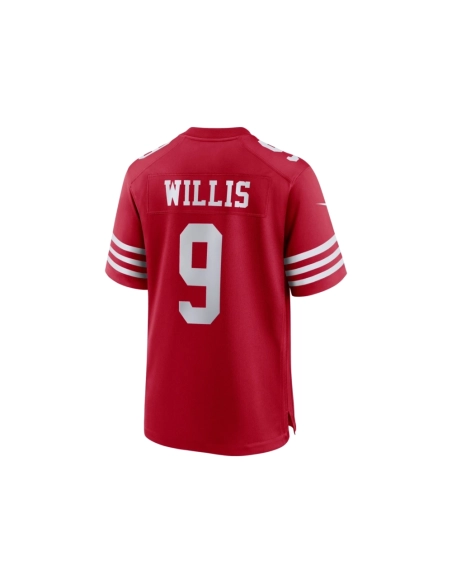 Mens San Francisco 49ers Brayden Willis Scarlet Team Game Jersey