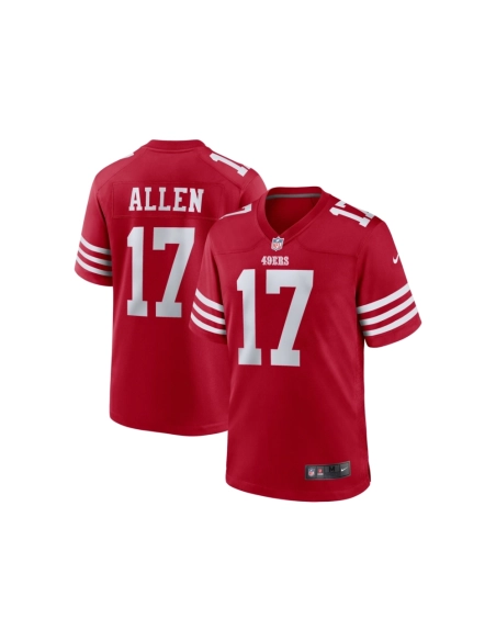 Mens San Francisco 49ers Brandon Allen Scarlet Game Jersey