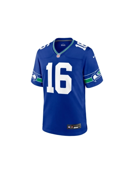Mens Seattle Seahawks Tyler Lockett Royal Throwback Player Game Jersey