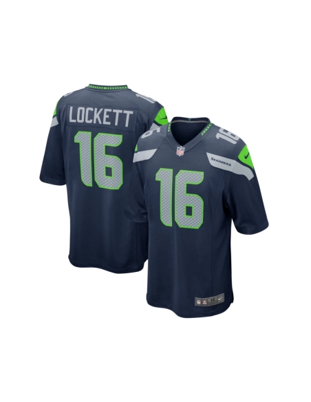 Mens Seattle Seahawks Tyler Lockett College Navy Game Jersey