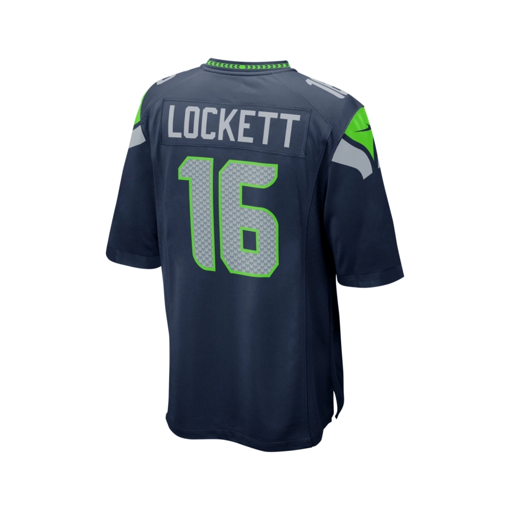 Mens Seattle Seahawks Tyler Lockett College Navy Game Jersey