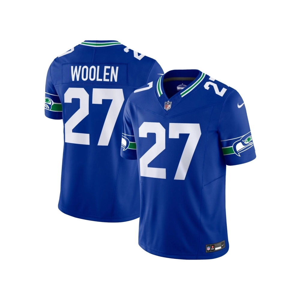 Mens Seattle Seahawks Tariq Woolen Royal Alternate Vapor F.U.S.E. Limited Jersey