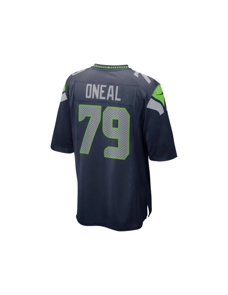 Mens Seattle Seahawks Raiqwon ONeal College Navy Team Game Jersey