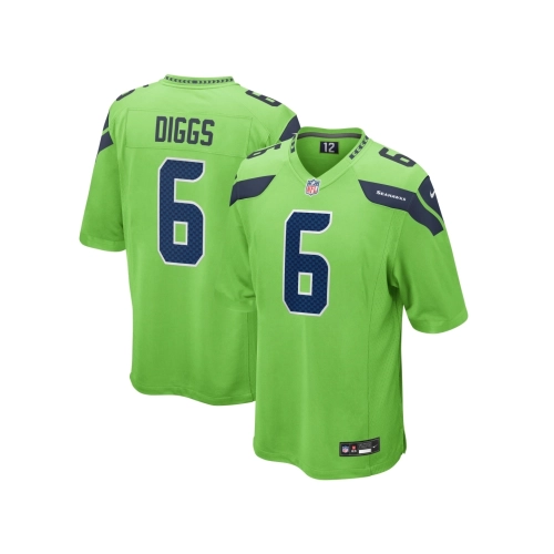 Mens Seattle Seahawks Quandre Diggs Neon Green Game Jersey