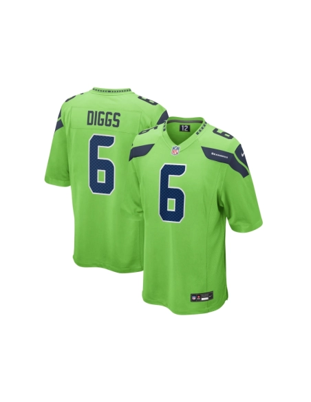 Mens Seattle Seahawks Quandre Diggs Neon Green Game Jersey