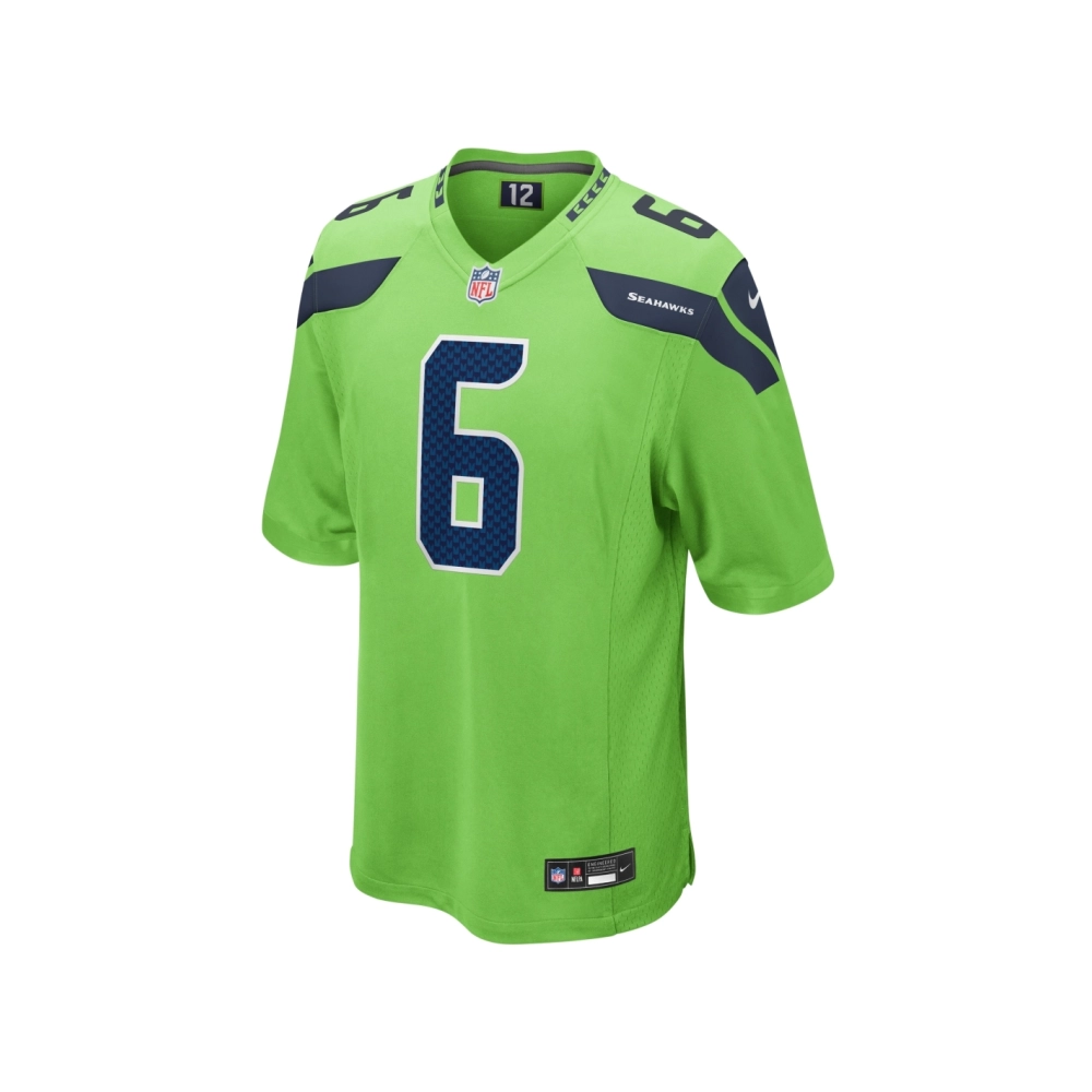 Mens Seattle Seahawks Quandre Diggs Neon Green Game Jersey