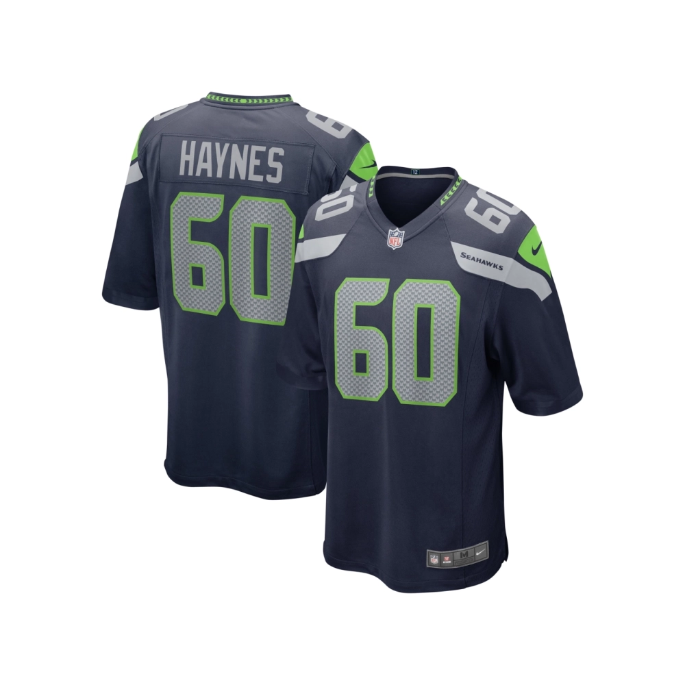 Mens Seattle Seahawks Phil Haynes College Navy Game Jersey