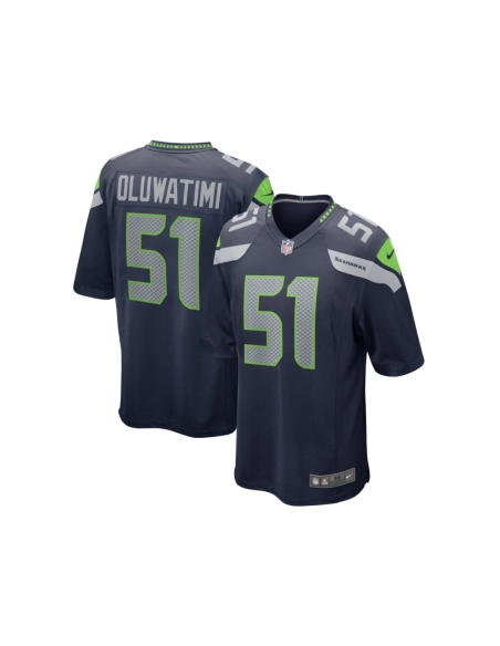 Mens Seattle Seahawks Olusegun Oluwatimi College Navy Game Jersey