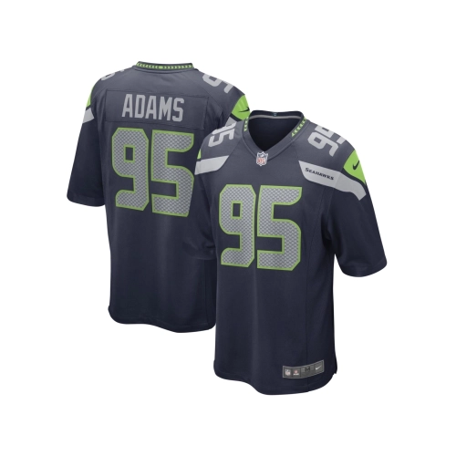 Mens Seattle Seahawks Myles Adams College Navy Game Player Jersey