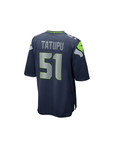 Mens Seattle Seahawks Lofa Tatupu College Navy Game Retired Player Jersey