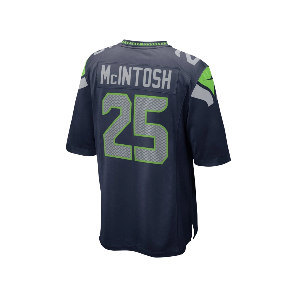 Mens Seattle Seahawks Kenny McIntosh College Navy Game Jersey