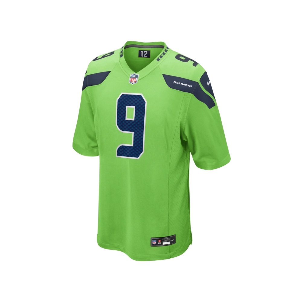 Mens Seattle Seahawks Kenneth Walker III Neon Green Game Jersey