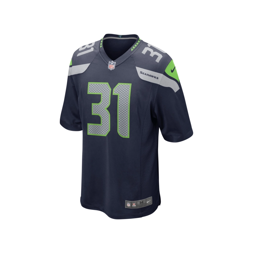 Mens Seattle Seahawks Kam Chancellor College Navy Retired Player Game Jersey