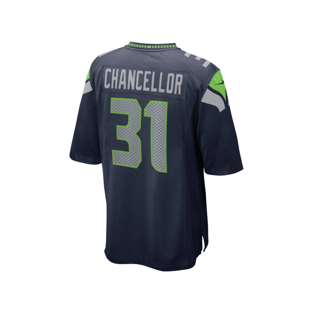 Mens Seattle Seahawks Kam Chancellor College Navy Retired Player Game Jersey