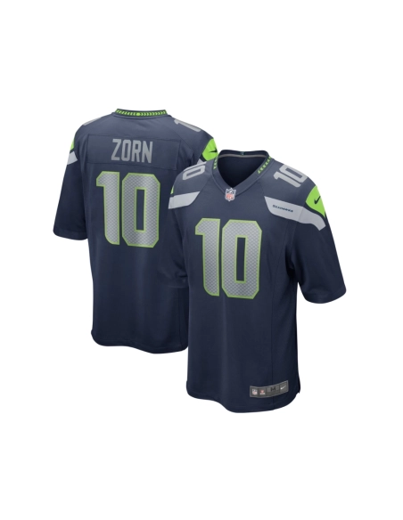 Mens Seattle Seahawks Jim Zorn College Navy Game Retired Player Jersey