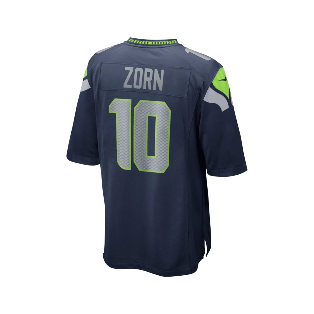 Mens Seattle Seahawks Jim Zorn College Navy Game Retired Player Jersey
