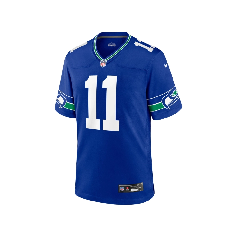 Mens Seattle Seahawks Jaxon Smith-Njigba Royal Throwback Player Game Jersey