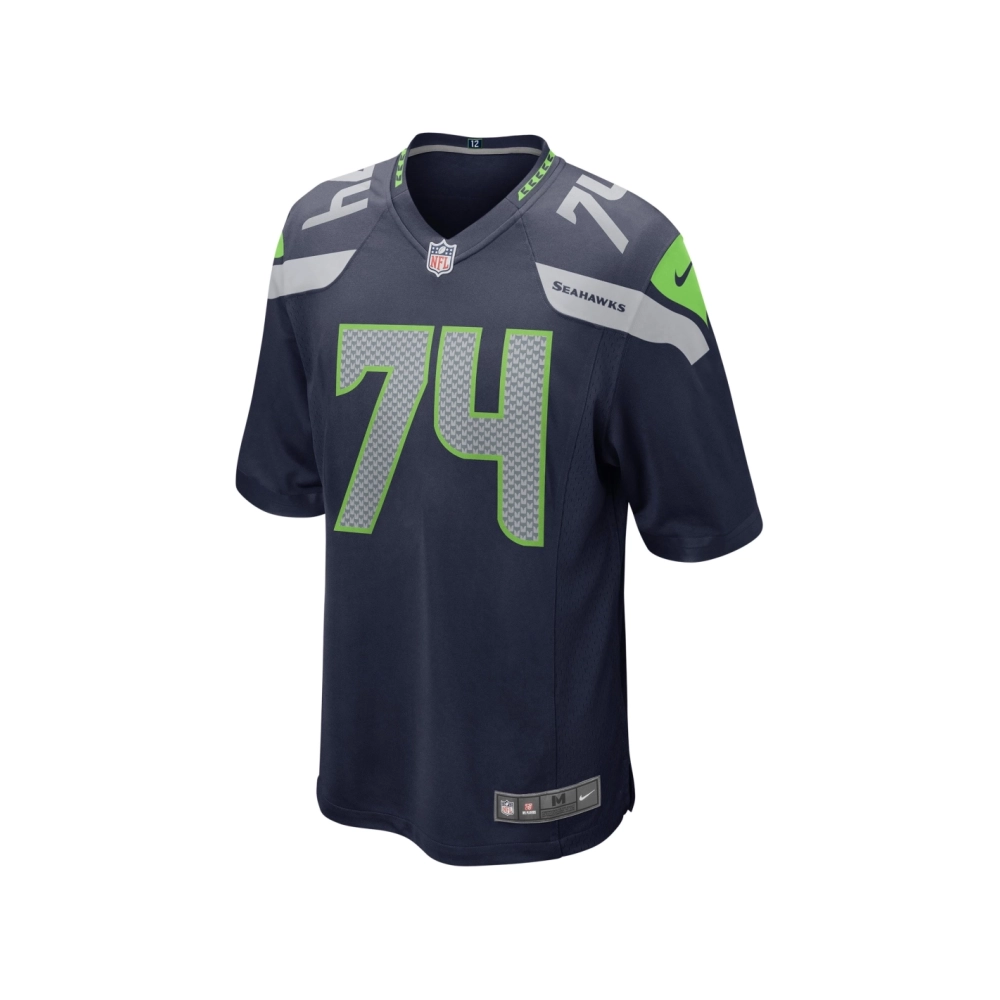Mens Seattle Seahawks Jake Curhan College Navy Game Jersey