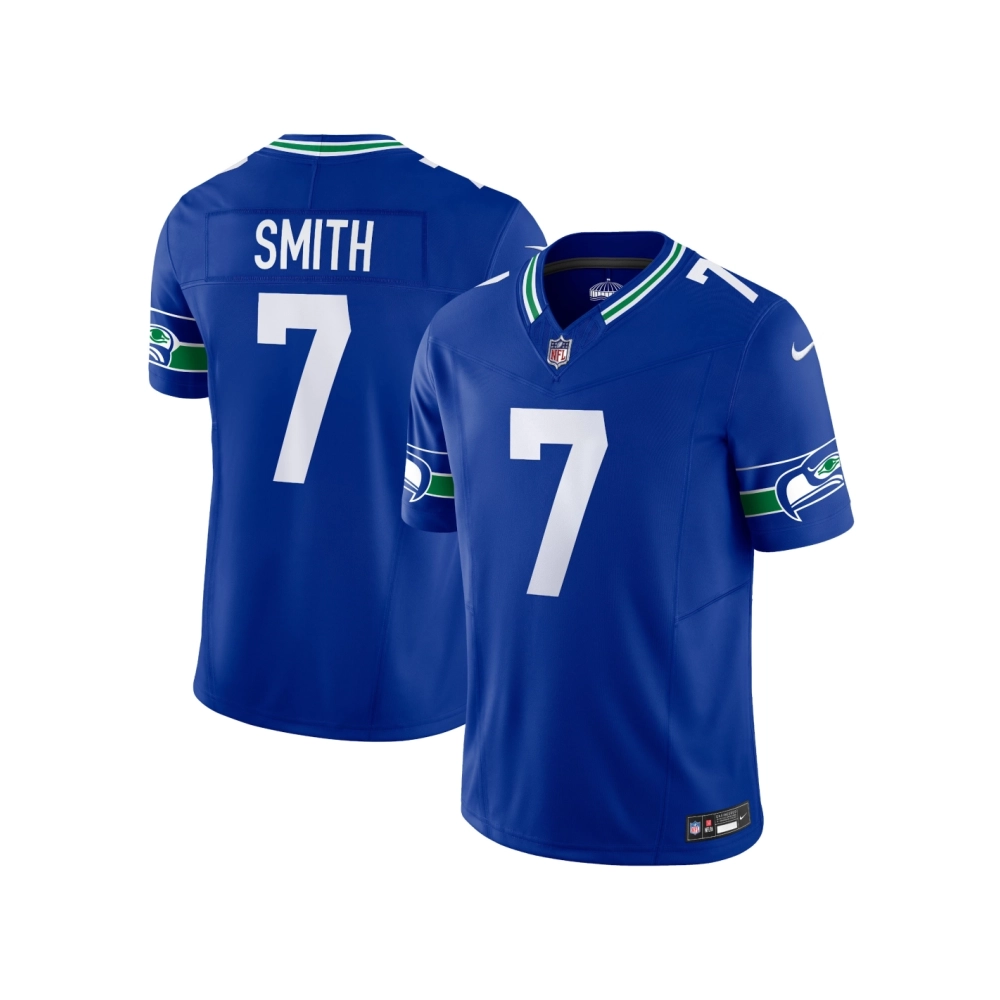 Mens Seattle Seahawks Geno Smith Royal Alternate Vapor F.U.S.E. Limited Jersey