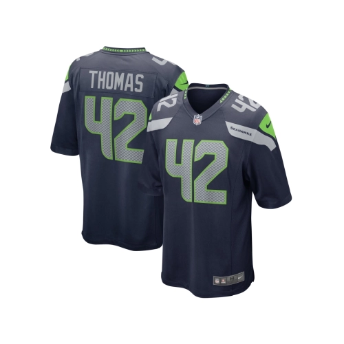 Mens Seattle Seahawks Drake Thomas College Navy Team Game Jersey