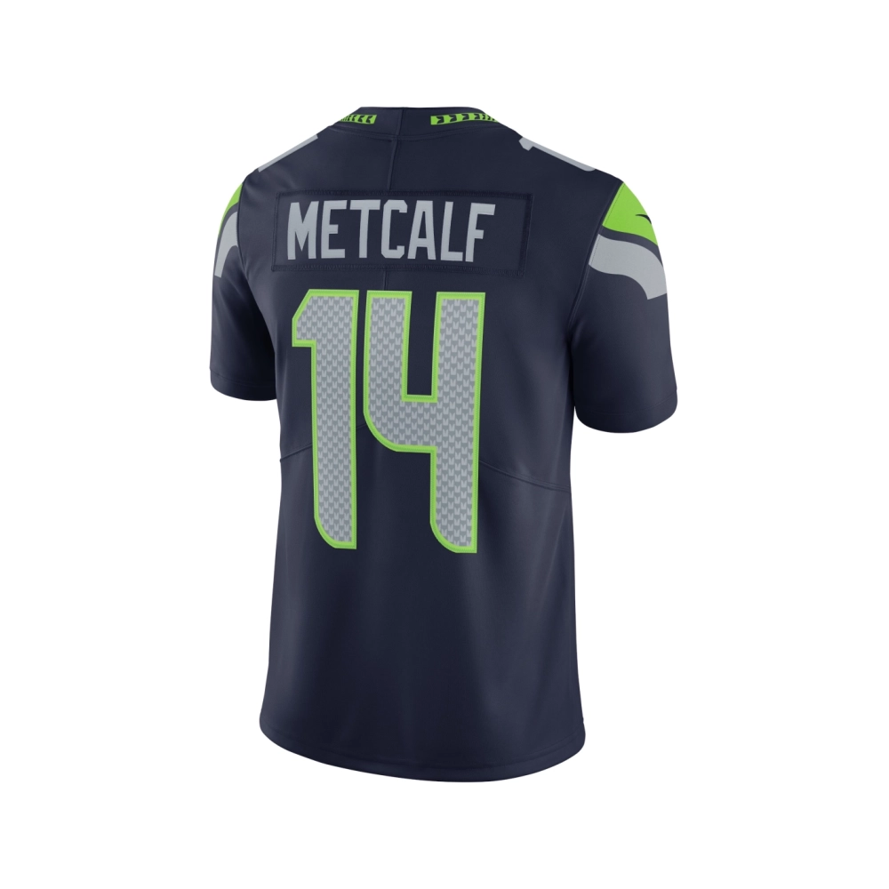 Mens Seattle Seahawks DK Metcalf College Navy Vapor Limited Jersey